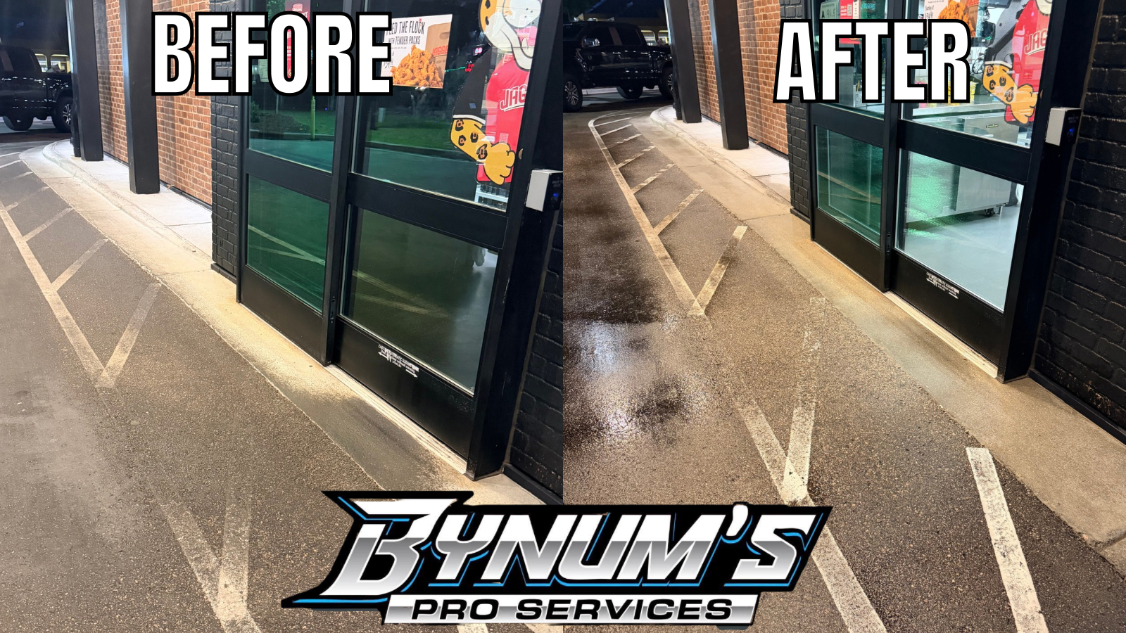 Before and after cleaning